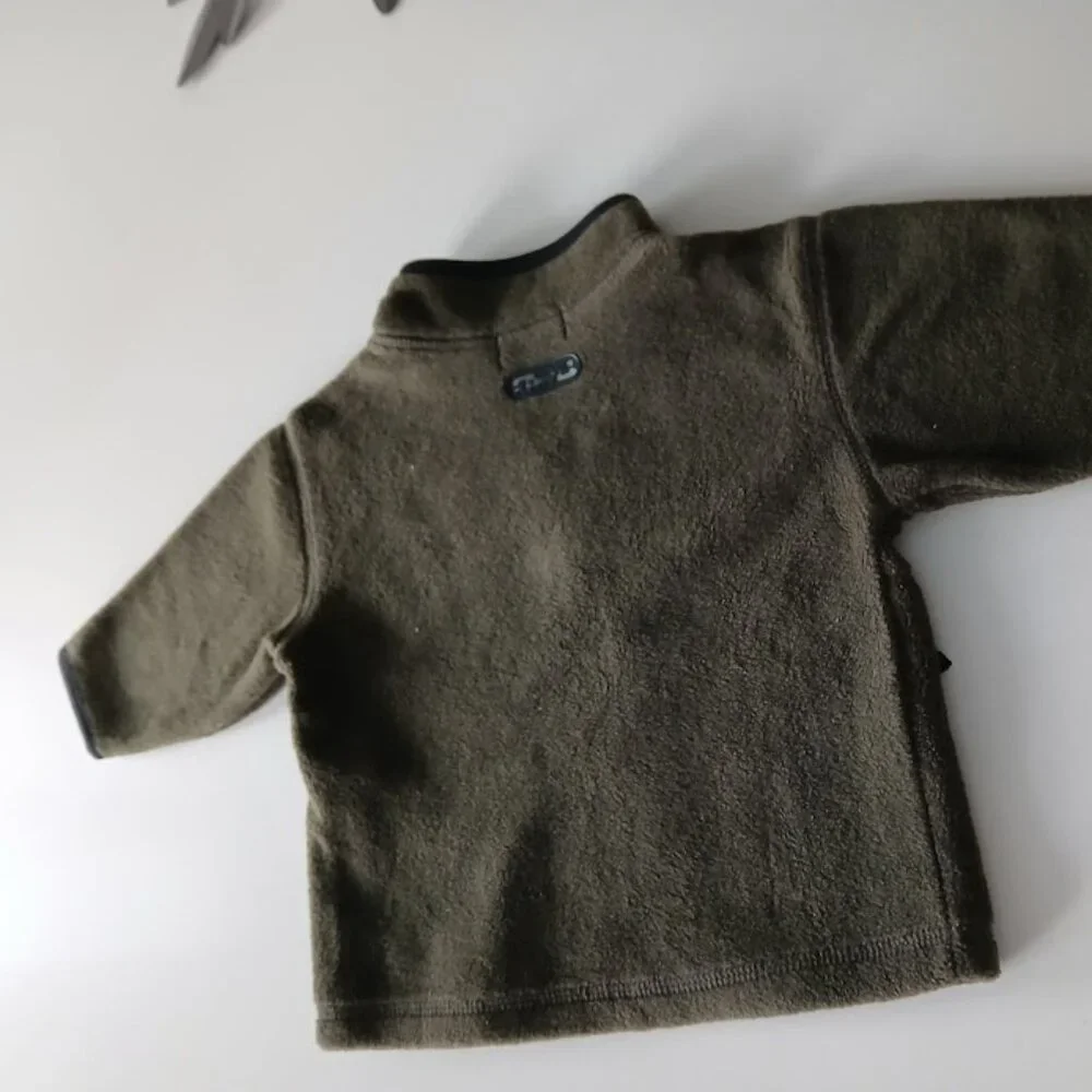 The Children's Place Olive Fleece Jacket - 3-9 months
